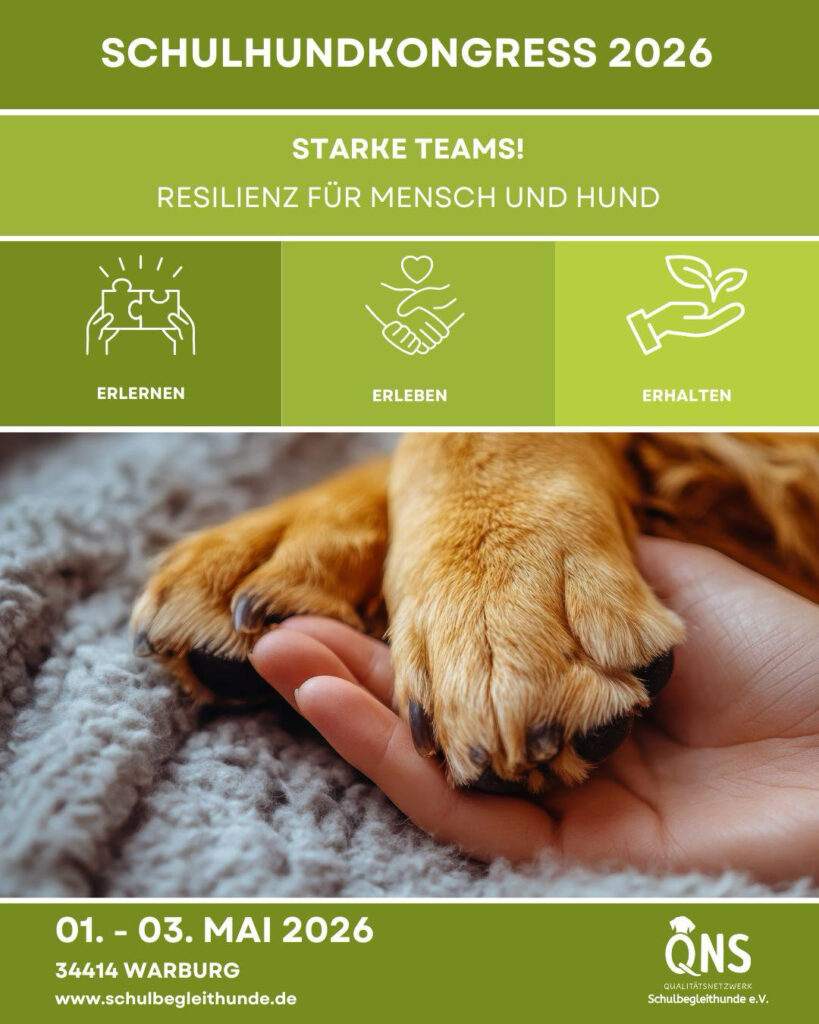 Schulhundkongress 2026 Schulhund Warburg QNS Qualitätsnetzwerk Schulbegleithunde