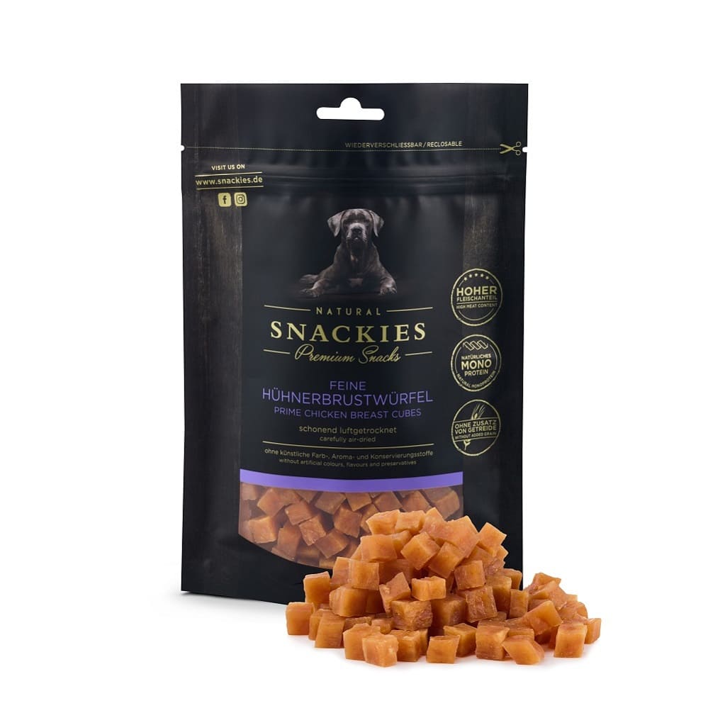 Snackies Naturbelassene Hundesnacks Schonend getrocknete Hundeleckerlis